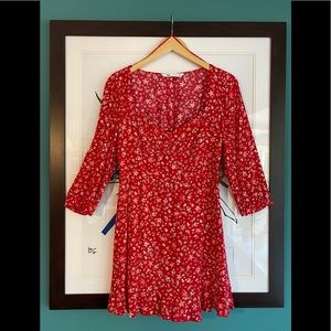 Zara Red Flower Dress